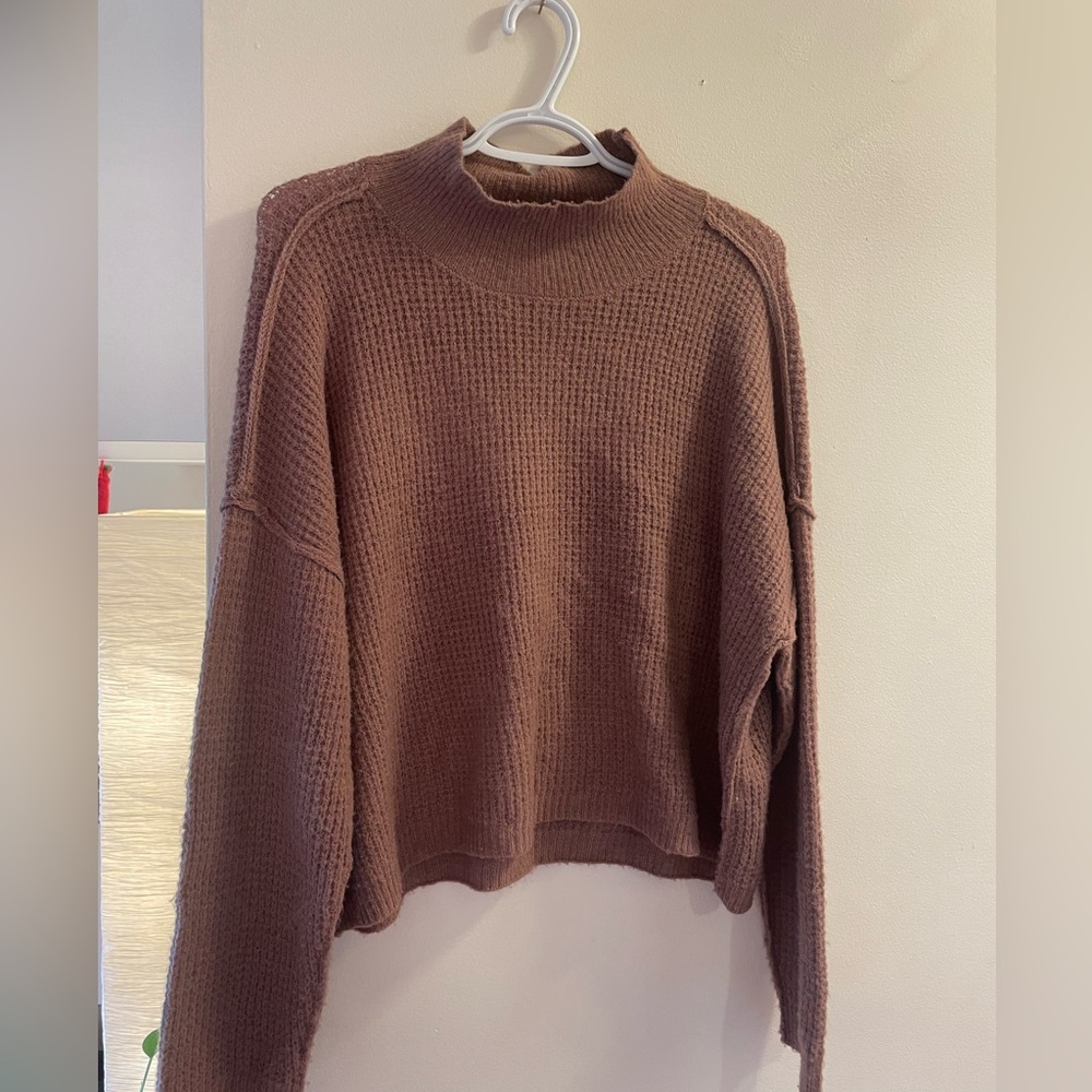Cozy Mauve Knit Sweater